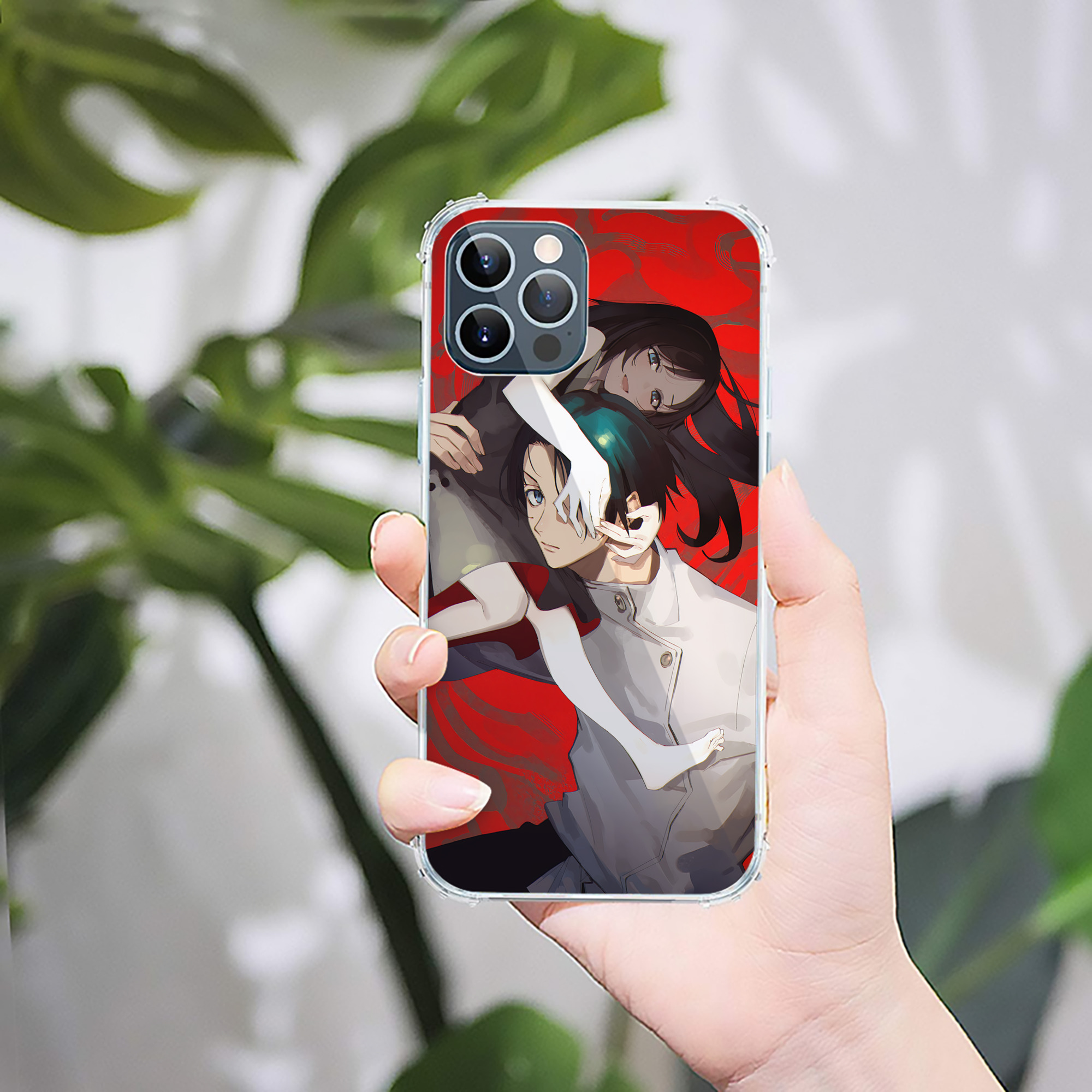 （画像用） 呪術廻戦 Jujutsu Kaisen 【iPhone 12シリーズ対応】透明スマホケース（クリアソフトケース）